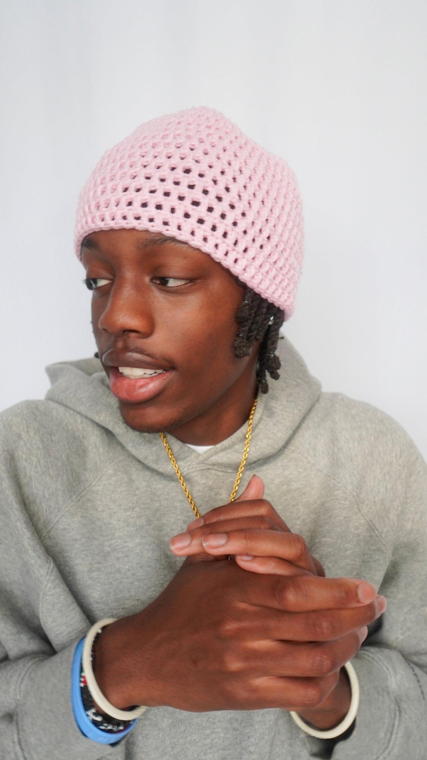 Pink Skull Cap