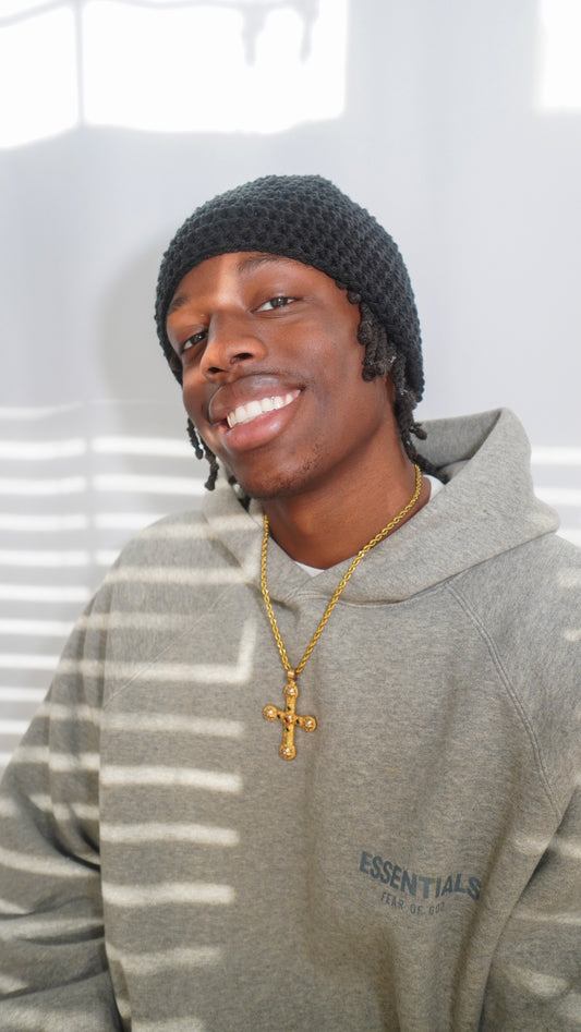 Black Skull Cap